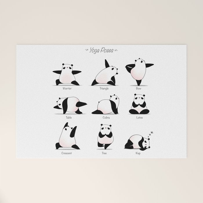 Yoga Panda II Welcome Mat Gallery Image 1