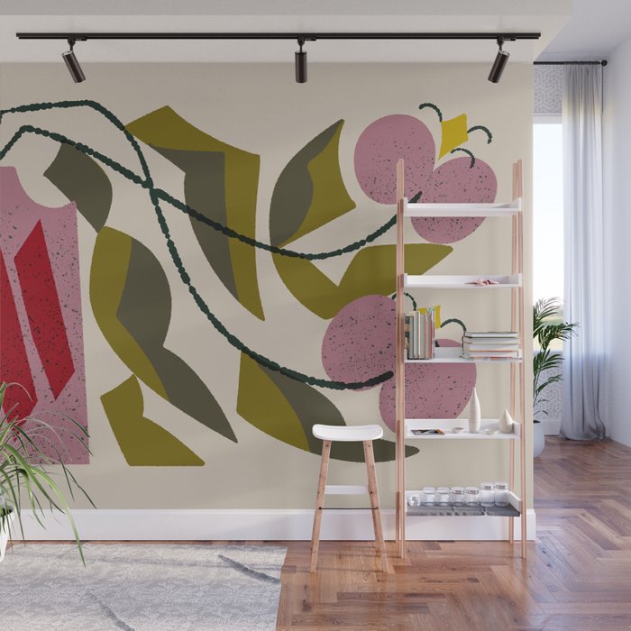 Pink Orchid Wall Mural Gallery Image 1