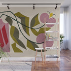 Pink Orchid Wall Mural Gallery Image 1