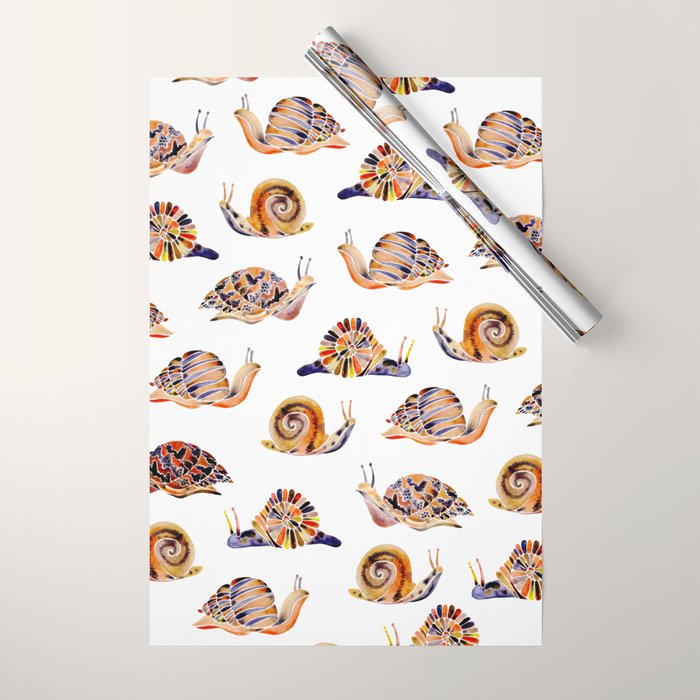 Snail Collection Wrapping Paper Gallery Image 1