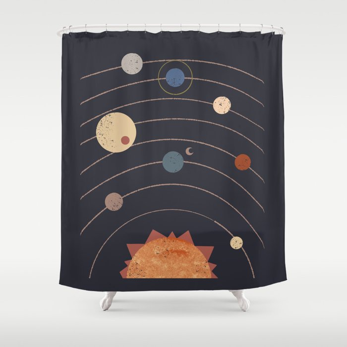 Equal Orbit Shower Curtain Gallery Image 1