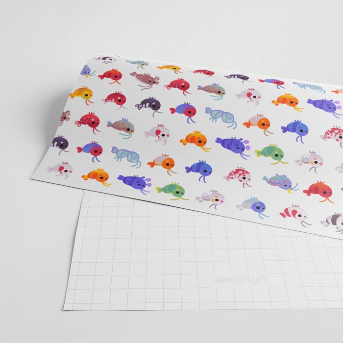 Freshwater shrimp - name Wrapping Paper Gallery Image 2