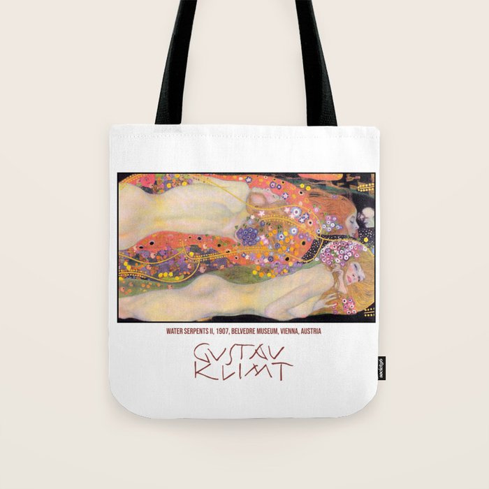 Water Serpents by Gustave Klimt Tote Bag Gallery Image 1