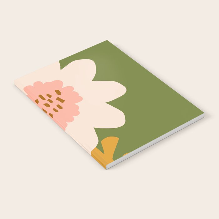 Sunflower - bohemian green Notebook Gallery Image 1