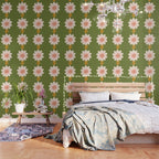 Sunflower - bohemian green Wallpaper Gallery Image 3
