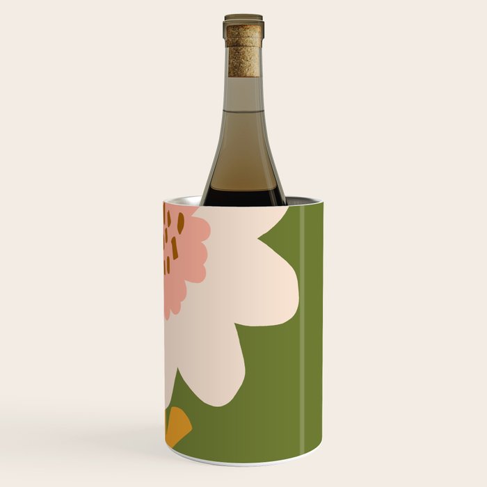 Sunflower - bohemian green Wine Chiller Gallery Image 3