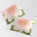 Sunflower - bohemian green Pillow Sham Gallery Image 3