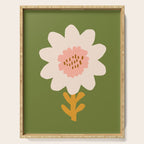 Sunflower - bohemian green Serving Tray Gallery Image 1