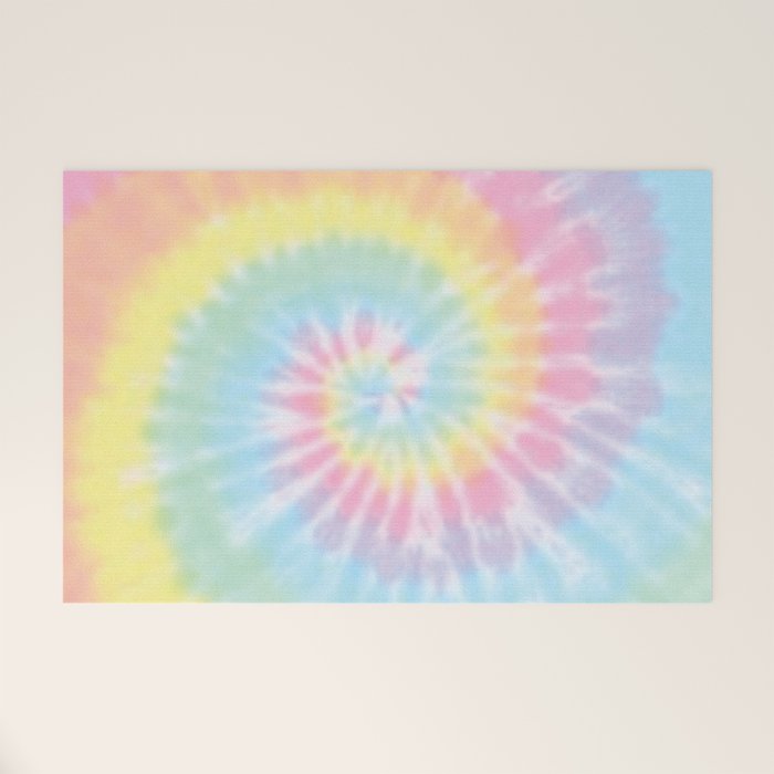Pastel Tie Dye Welcome Mat Gallery Image 1