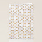Neutral Geometric Hexagon Pattern Stationery Card Gallery Image 2