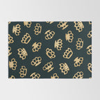 Brass Knuckles With Good Thoughts Rug Gallery Image 2