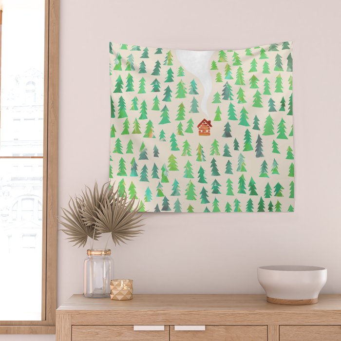 Alone in the woods Wall Tapestry Gallery Image 2