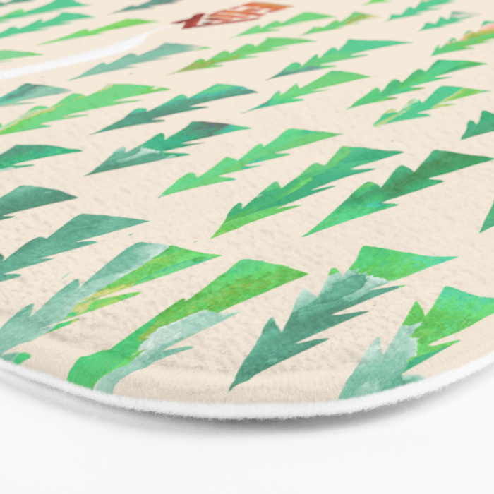 Alone in the woods Bath Mat Gallery Image 3