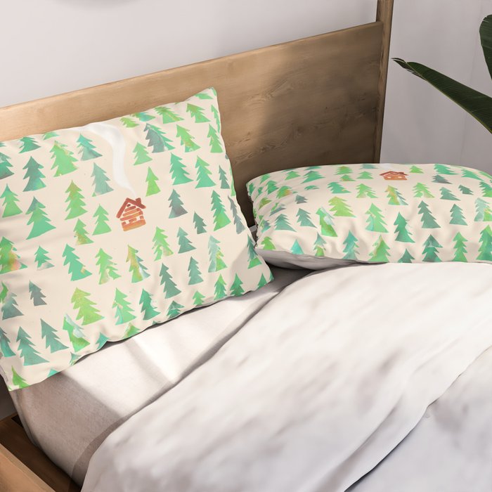 Alone in the woods Pillow Sham Gallery Image 2