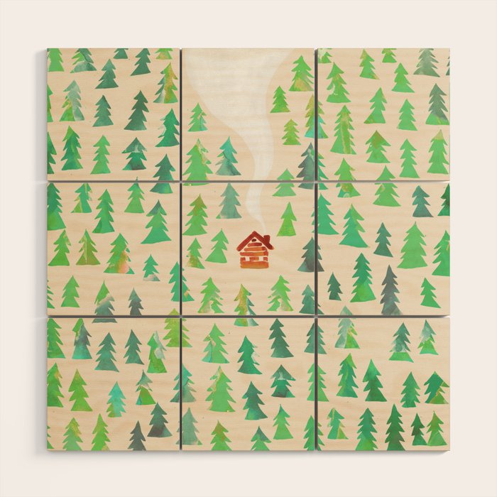 Alone in the woods Wood Wall Art Gallery Image 1