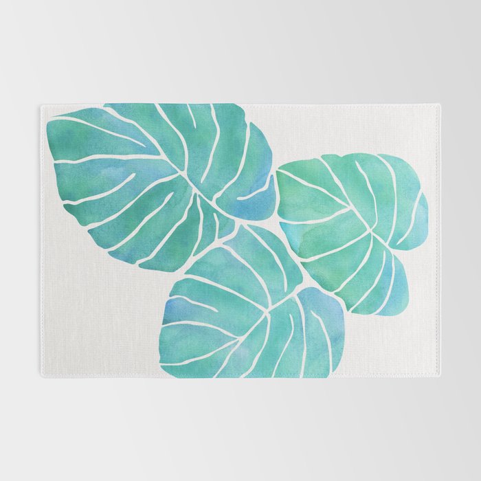 Monstera Tropical Plant Rug Gallery Image 2