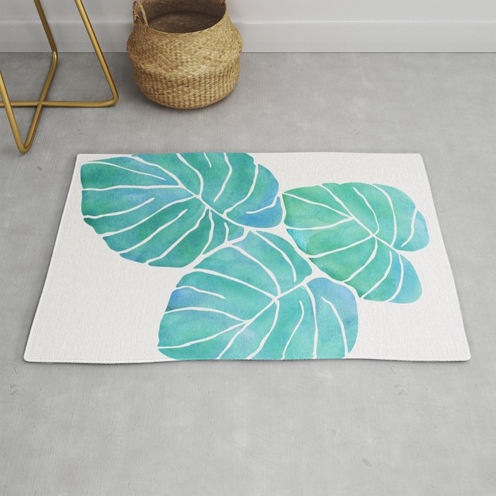 Monstera Tropical Plant Rug Gallery Image 1