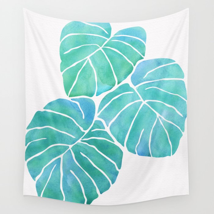 Monstera Tropical Plant Wall Tapestry Gallery Image 4