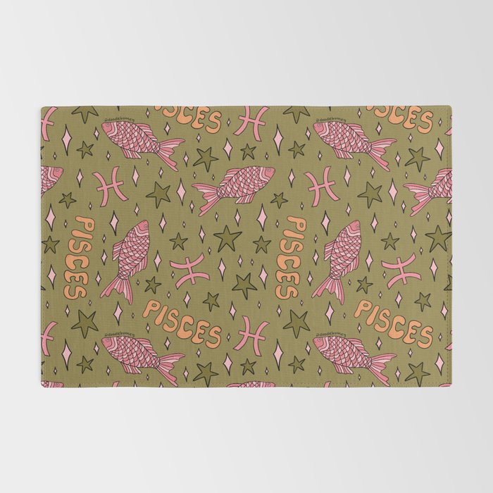 Pisces Print Rug Gallery Image 2