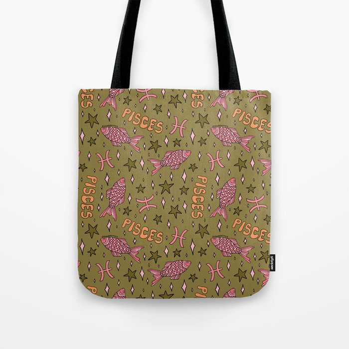 Pisces Print Tote Bag Gallery Image 1