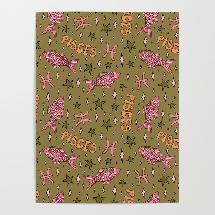 Pisces Print Poster Gallery Image 4