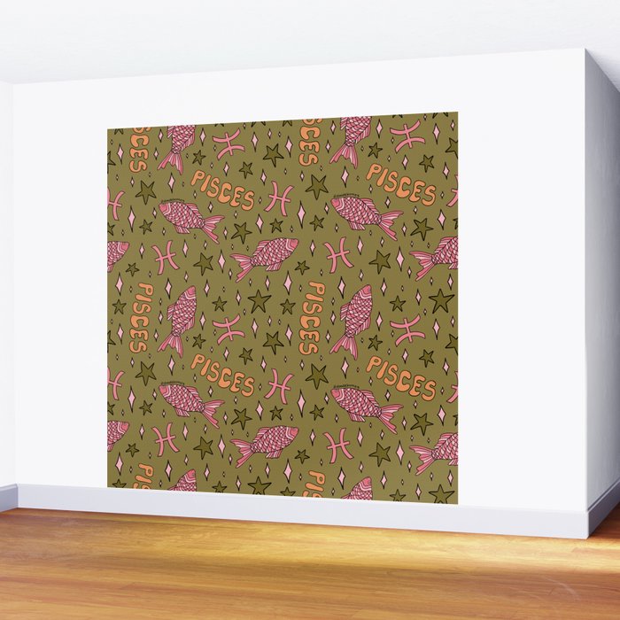 Pisces Print Wall Mural Gallery Image 2