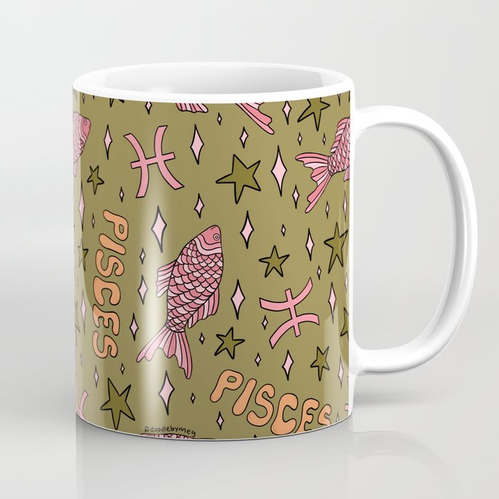 Pisces Print Coffee Mug Gallery Image 1