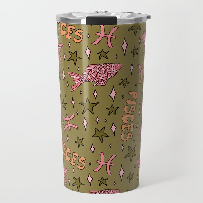 Pisces Print Travel Mug Gallery Image 1