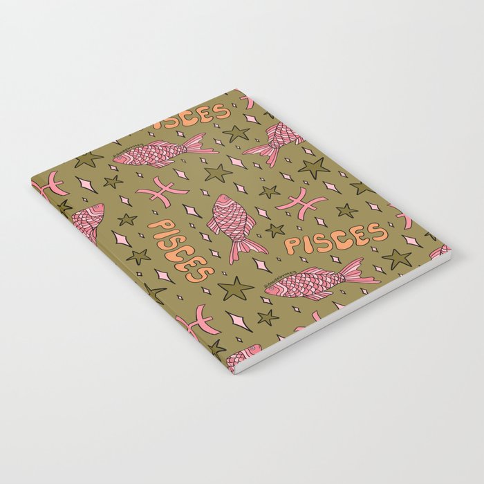 Pisces Print Notebook Gallery Image 2