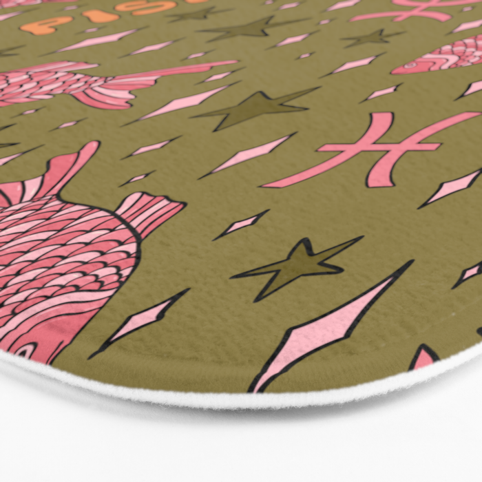 Pisces Print Bath Mat Gallery Image 3
