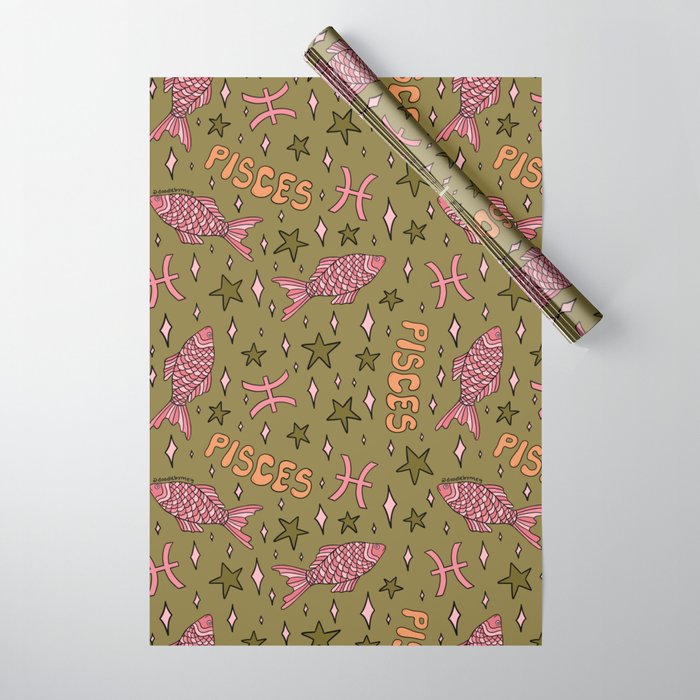 Pisces Print Wrapping Paper Gallery Image 1