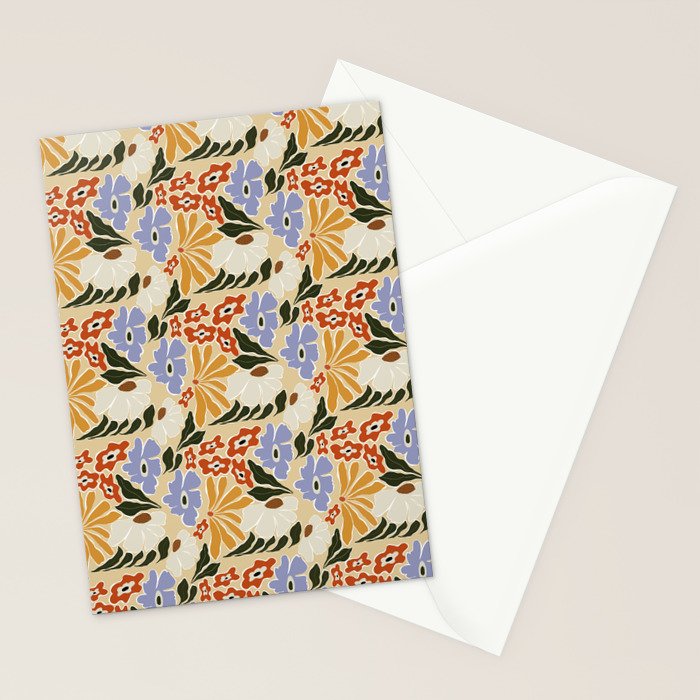 Mid-Century pattern I Stationery Card Gallery Image 2