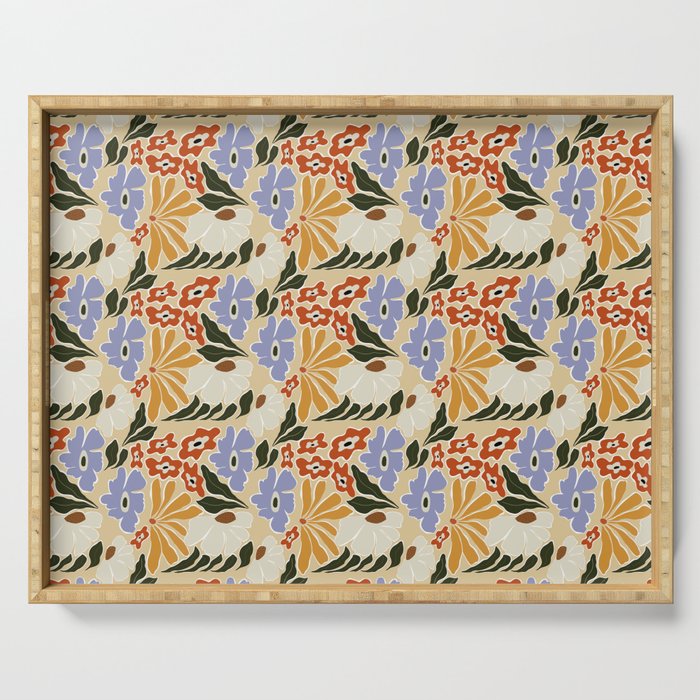 Mid-Century pattern I Serving Tray Gallery Image 1
