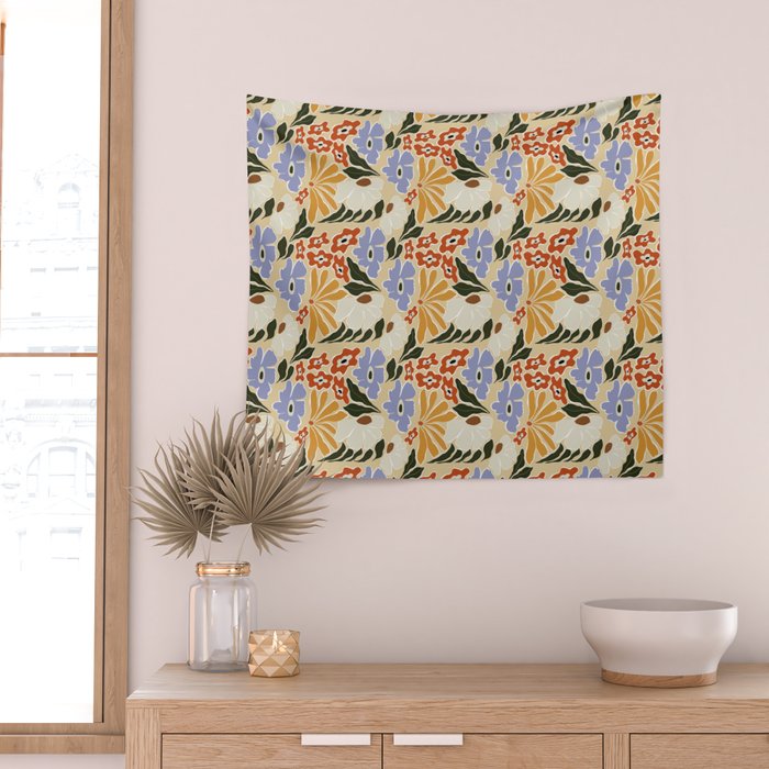 Mid-Century pattern I Wall Tapestry Gallery Image 2