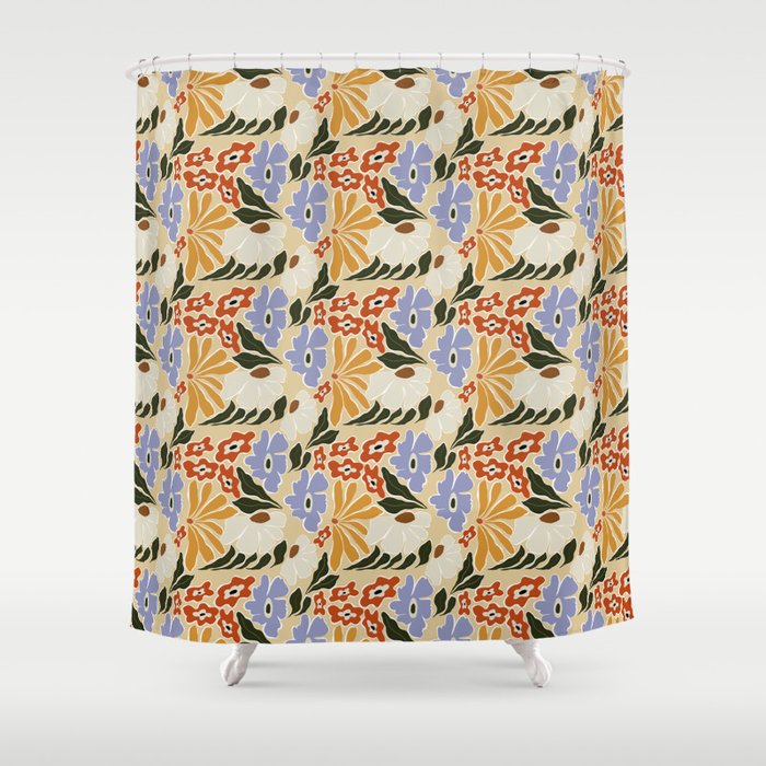 Mid-Century pattern I Shower Curtain Gallery Image 1