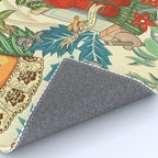 Frida's CoyoacÃ¡n Mexican Garden of Casa Azul Lush Tropical  floral painting Rug Gallery Image 4