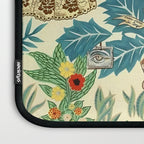 Frida's CoyoacÃ¡n Mexican Garden of Casa Azul Lush Tropical  floral painting Laptop Sleeve Gallery Image 3