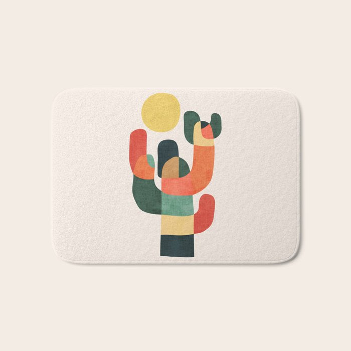 Cactus in the desert Bath Mat Gallery Image 1