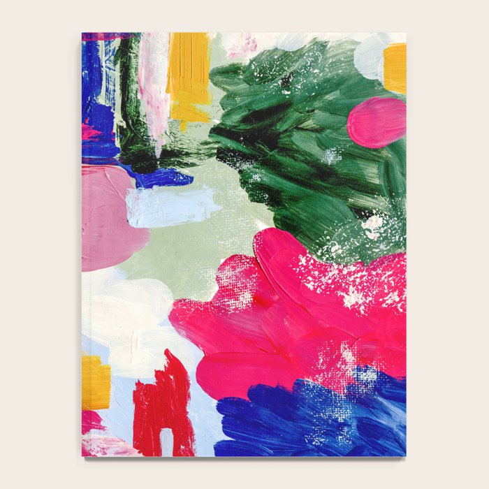 CANVAS: Viva Magenta 01 | Abstract Brushstrokes Notebook Gallery Image 4