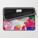 CANVAS: Viva Magenta 01 | Abstract Brushstrokes Laptop Sleeve Gallery Image 2