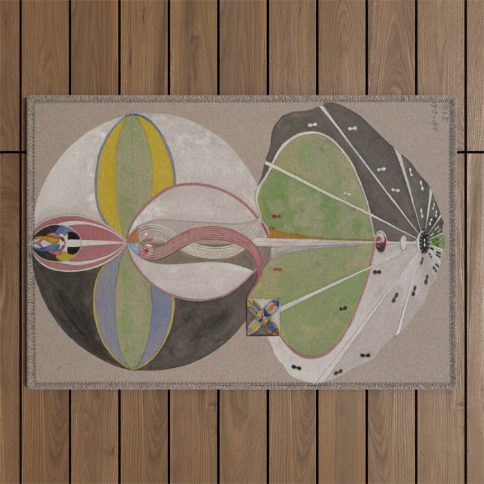 Hilma af Klint The Tree Of Knowledge No . 5 ,A ( 1915) Outdoor Rug Gallery Image 1
