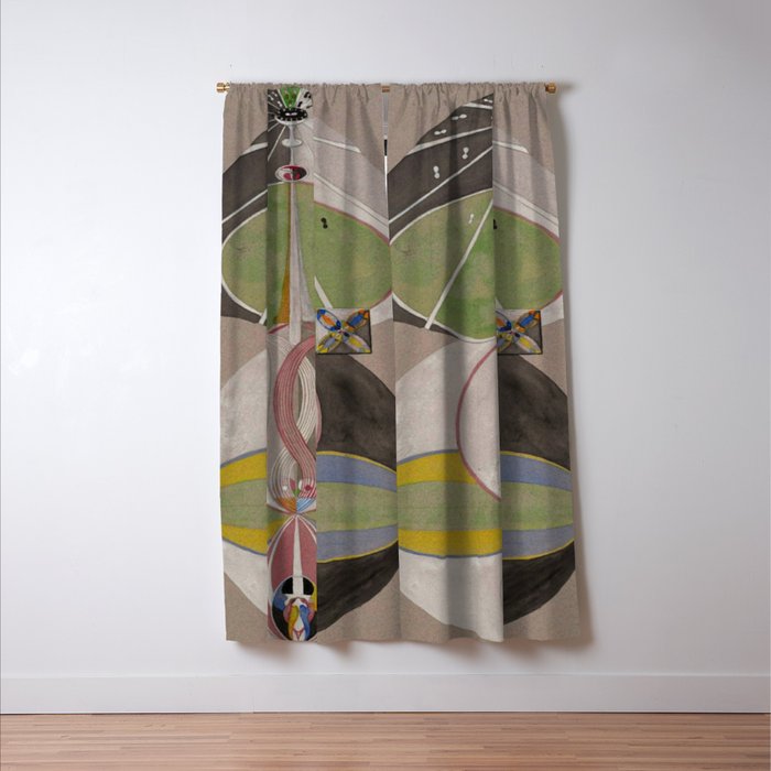 Hilma af Klint The Tree Of Knowledge No . 5 ,A ( 1915) Window Curtain Gallery Image 3