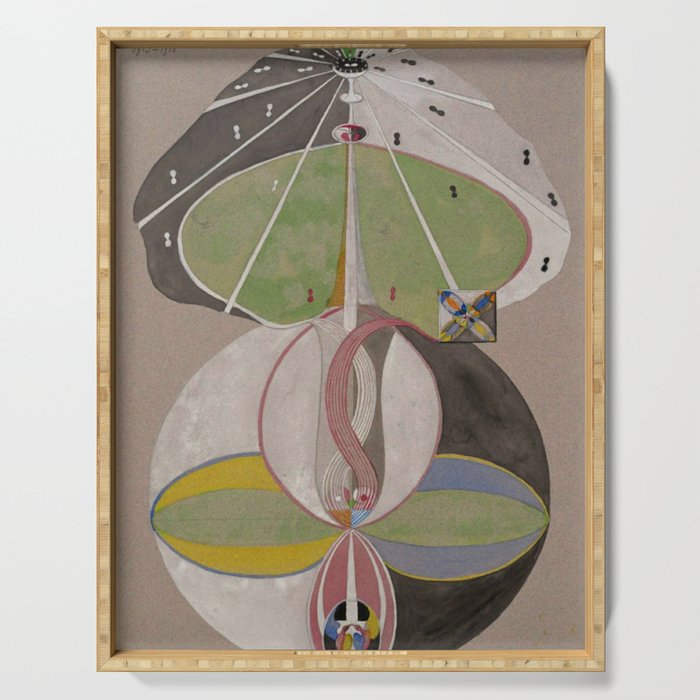 Hilma af Klint The Tree Of Knowledge No . 5 ,A ( 1915) Serving Tray Gallery Image 1