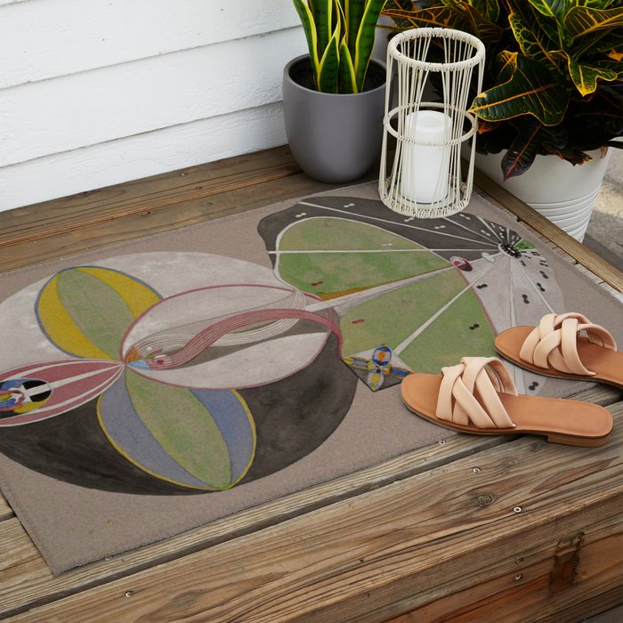 Hilma af Klint The Tree Of Knowledge No . 5 ,A ( 1915) Outdoor Rug Gallery Image 2