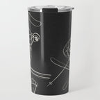 Minimal Skiers Line Art 1 Travel Mug Gallery Image 1