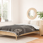 Minimal Skiers Line Art 1 Duvet Cover Gallery Image 2