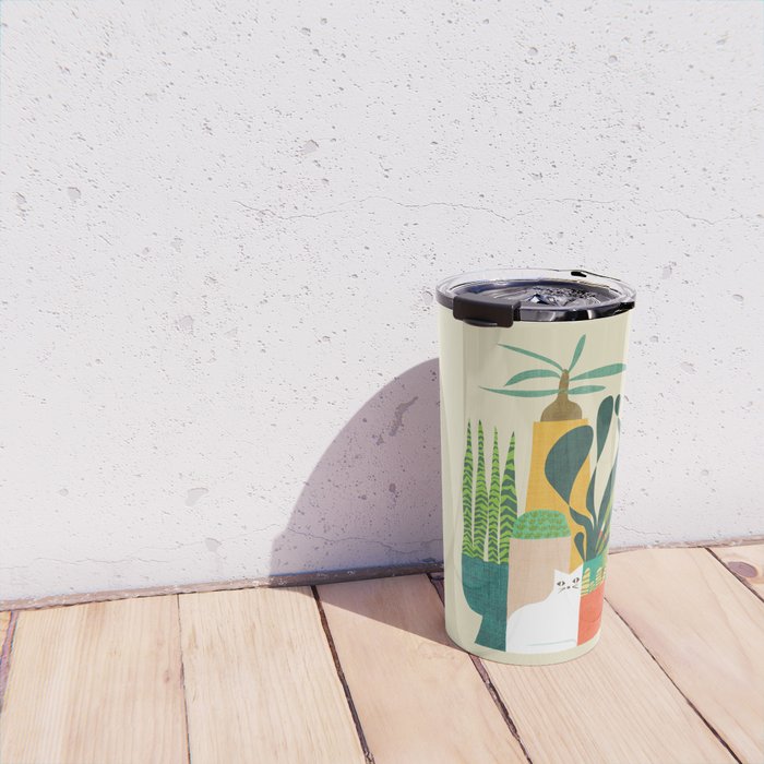 Still life with cat Travel Mug Gallery Image 4