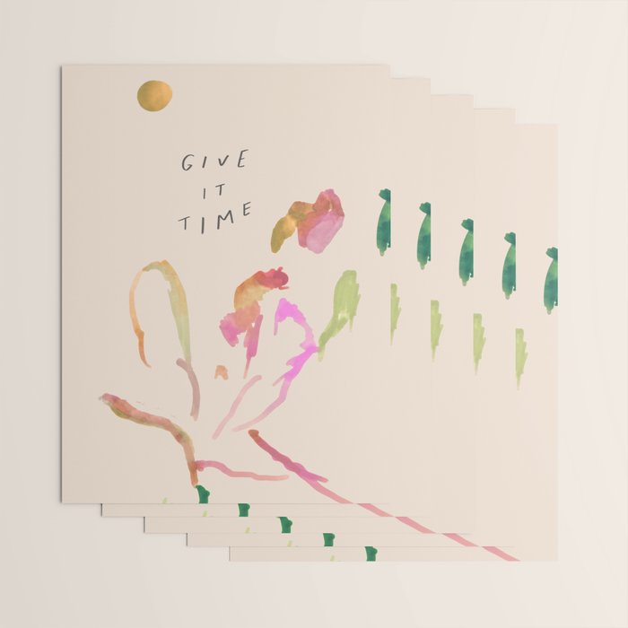 "Give It Time" Wrapping Paper Gallery Image 3