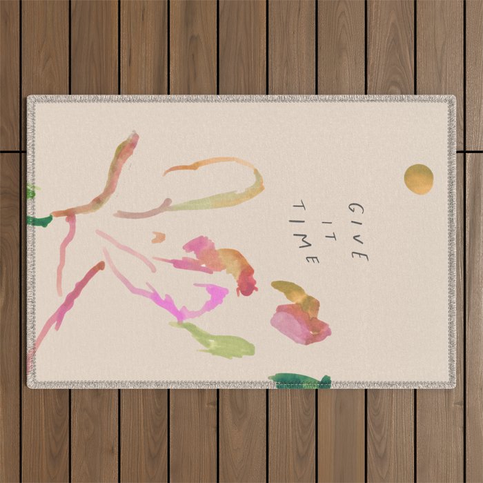 "Give It Time" Outdoor Rug Gallery Image 1