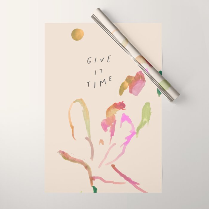 "Give It Time" Wrapping Paper Gallery Image 1